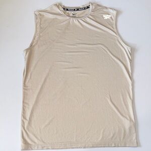 Reebok Men's Beige Tank Top Size Medium
